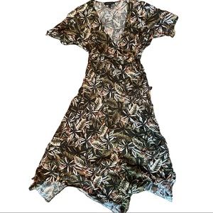 Banana Republic Tiger Print Wrap Dress